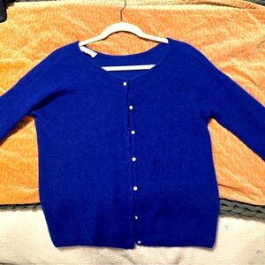 Sezane Gaspard Blue cardigan, size extra small